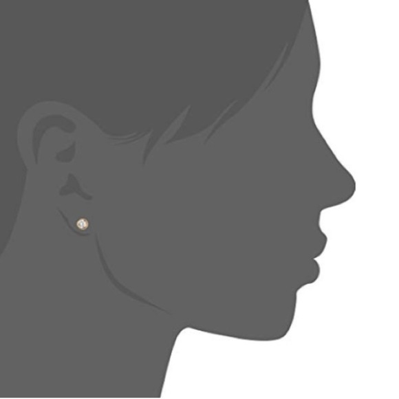 Kate Spade ♠️ New York “a” One In A Million “a” Set Clear/Gold Stud Earrings NWT - Picture 6 of 6